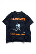 画像をギャラリービューアに読み込む, 90-00'S EARLY Y2K RAMONES LOUD AND FAST BAND T-SHIRT / BLACK [SIZE: M USED]
