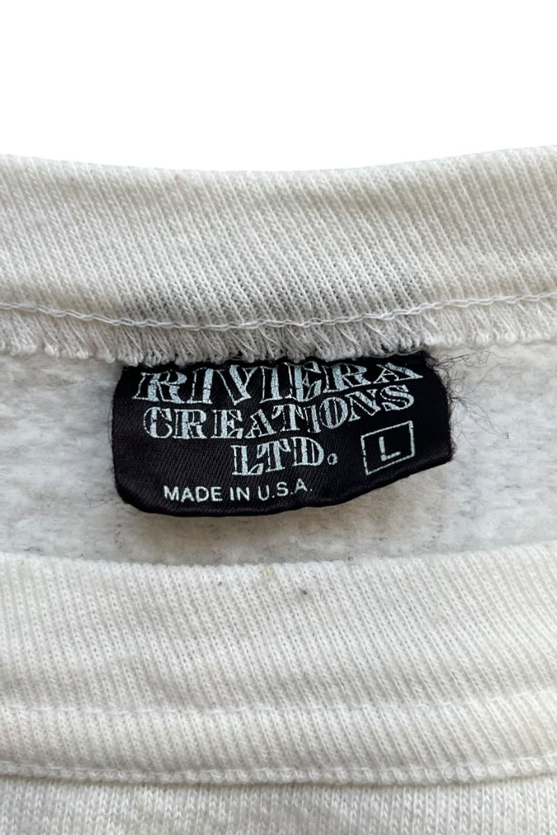 MADE IN USA '82 THE WHO BAND SLEEVELESS SWEATSHIRT / WHITE [SIZE: L USED]