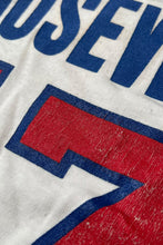 画像をギャラリービューアに読み込む, MADE IN USA 80'S V NECK FOOTBALL GAME SHIRT / WHITE [SIZE: S USED]

