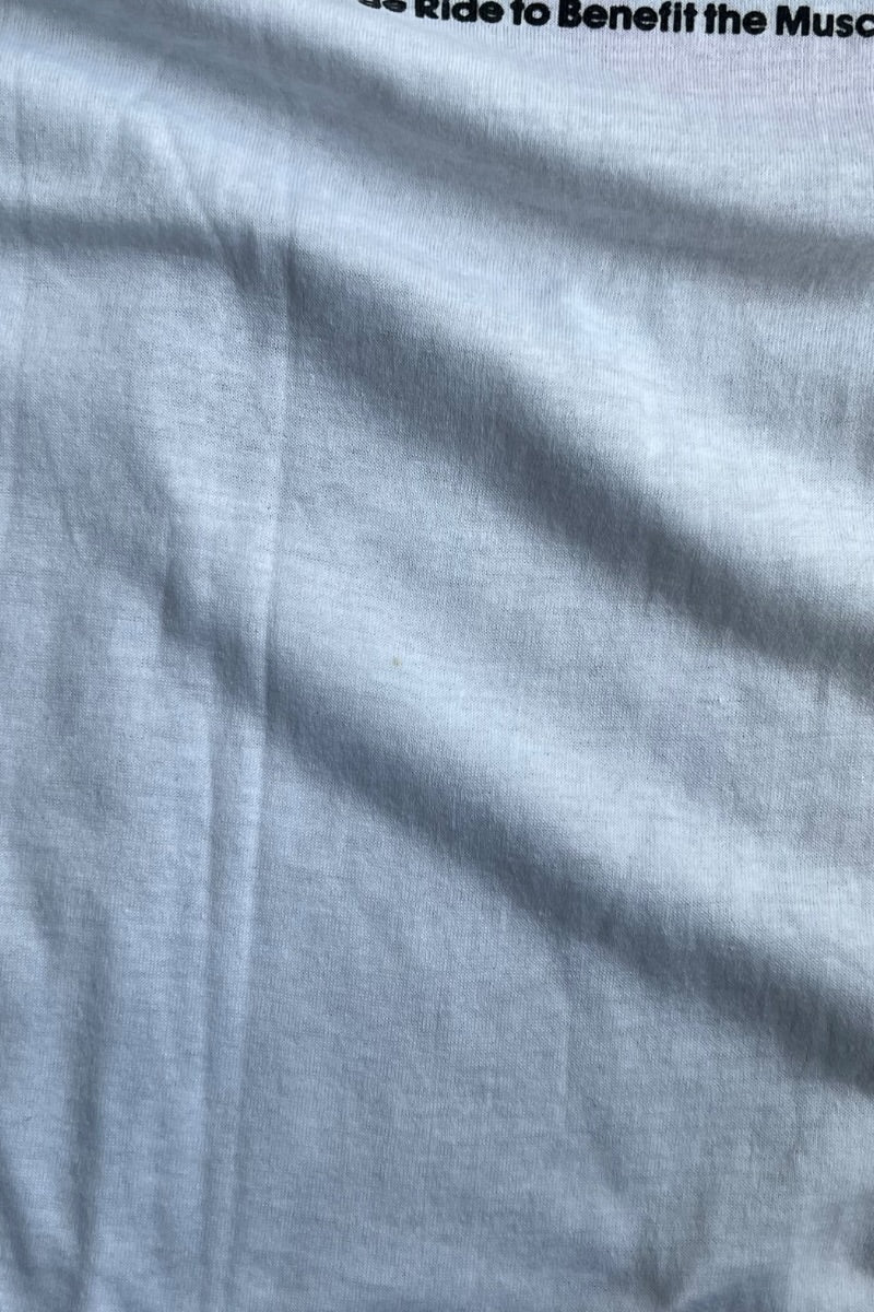 MADE IN USA 89'S HARLEY DAVIDSON T-SHIRT / WHITE [SIZE: L USED]