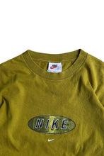 画像をギャラリービューアに読み込む, MADE IN USA 90'S LOGO T-SHIRT / OLIVE [SIZE: S USED]
