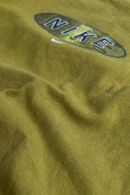 画像をギャラリービューアに読み込む, MADE IN USA 90'S LOGO T-SHIRT / OLIVE [SIZE: S USED]
