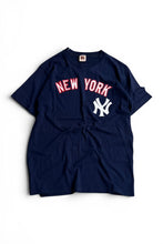 画像をギャラリービューアに読み込む, MADE IN USA 80'S NY YANKEES T-SHIRT / NAVY [SIZE: M USED]
