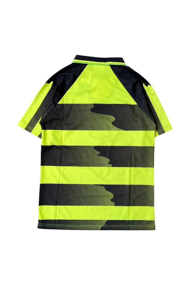 MADE IN ENGLAND 96-97 CELTIC FOOTBALL GAME SHIRT / NEON [SIZE: S DEADSTOCK/NOS]