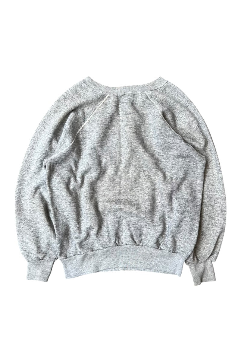 MADE IN USA 80'S FRANKLIN MARSHALL COLLAGE MICKEY SWEATSHIRT / GRAY [SIZE: L USED]