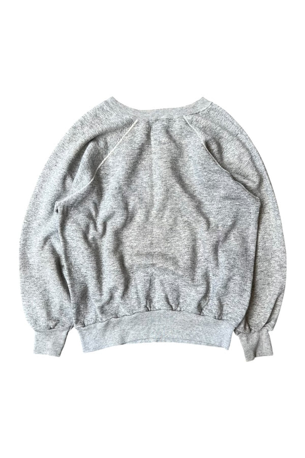 MADE IN USA 80'S FRANKLIN MARSHALL COLLAGE MICKEY SWEATSHIRT / GRAY [SIZE: L USED]