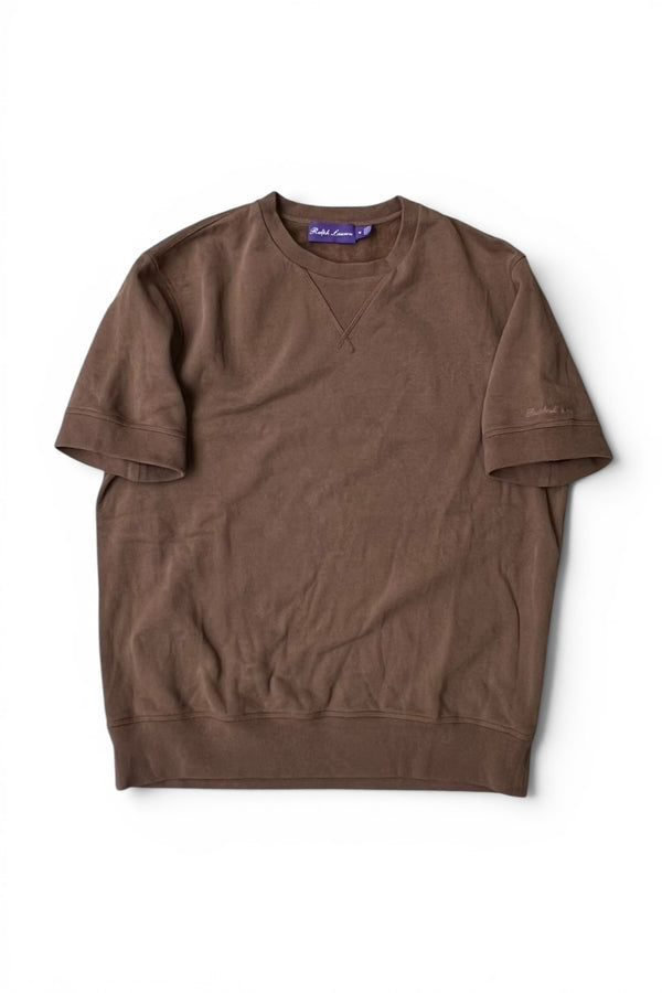 MADE IN PORTUGAL PURPLE LABEL S/S SWEATSHIRT / BROWN [SIZE: M USED]