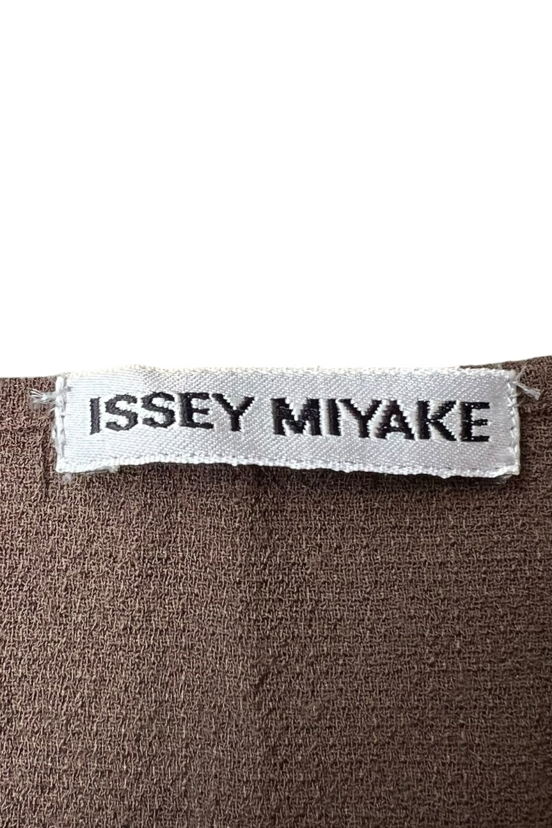 MADE IN JAPAN 90'S WOOL KNIT SLEEVELESS TOP / BROWN [SIZE: M USED]
