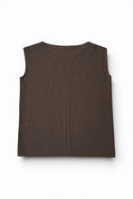 画像をギャラリービューアに読み込む, MADE IN JAPAN 90'S WOOL KNIT NOSLEEVE TOP / BROWN [SIZE: M USED]

