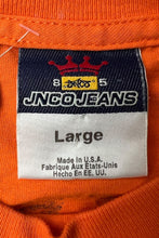画像をギャラリービューアに読み込む, MADE IN USA 90'S LOGO T-SHIRT / ORANGE [SIZE: L USED]
