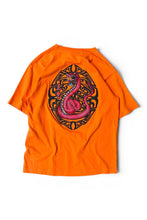 画像をギャラリービューアに読み込む, MADE IN USA 90'S LOGO T-SHIRT / ORANGE [SIZE: L USED]
