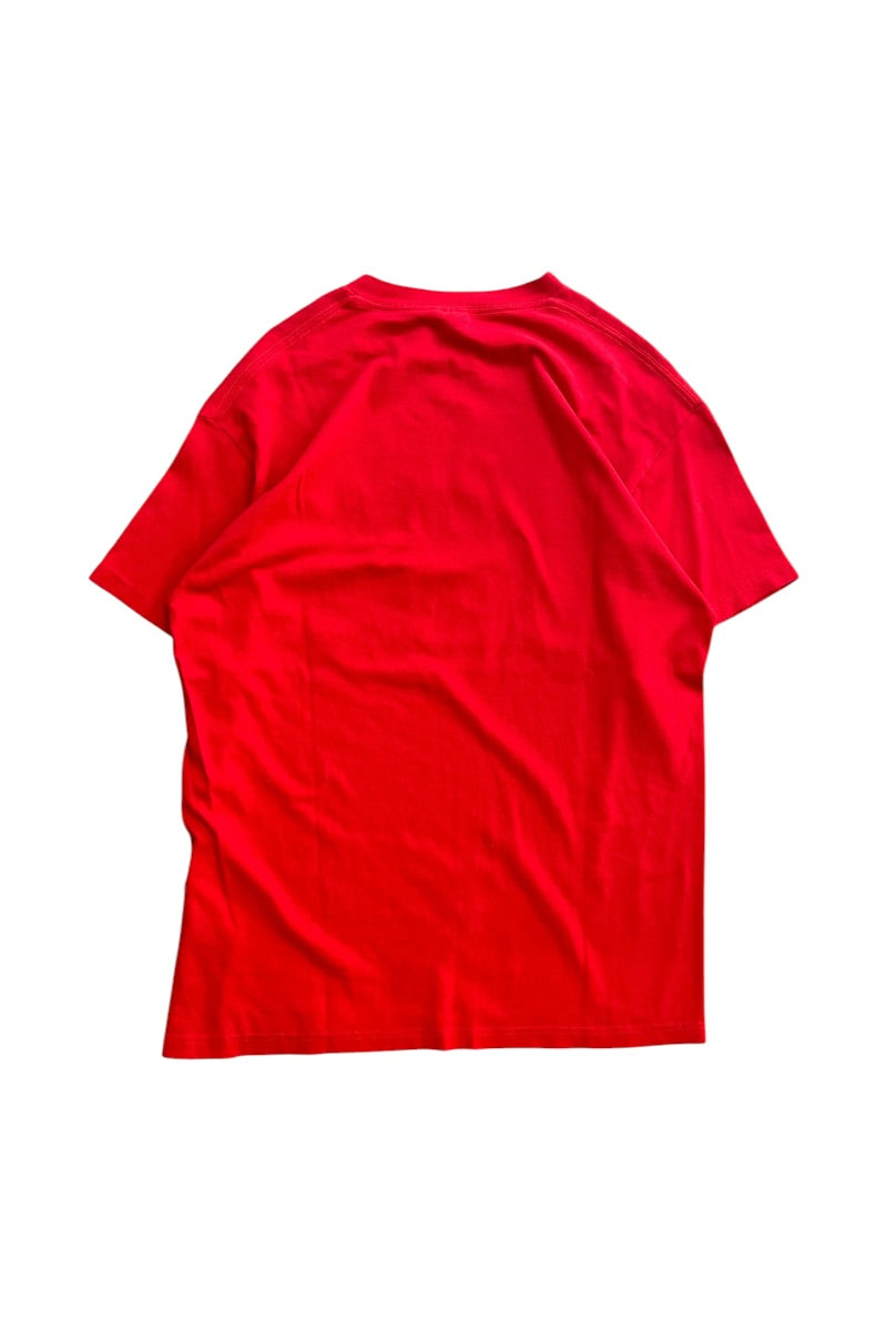 Y2K EARLY 00'S MCDONALD'S PARODY MARIJUANA T-SHIRT / RED [SIZE: L USED]