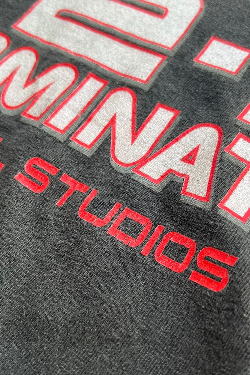Y2K EARLY 00'S TERMINATOR 2-3D MOVIE T-SHIRT / BLACK [SIZE: L USED]
