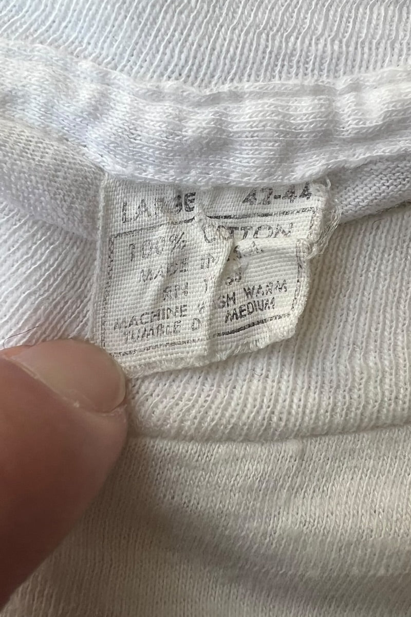 MADE IN USA 76'S FARRAH FAWCETT T-SHIRT / WHITE [SIZE: L USED]