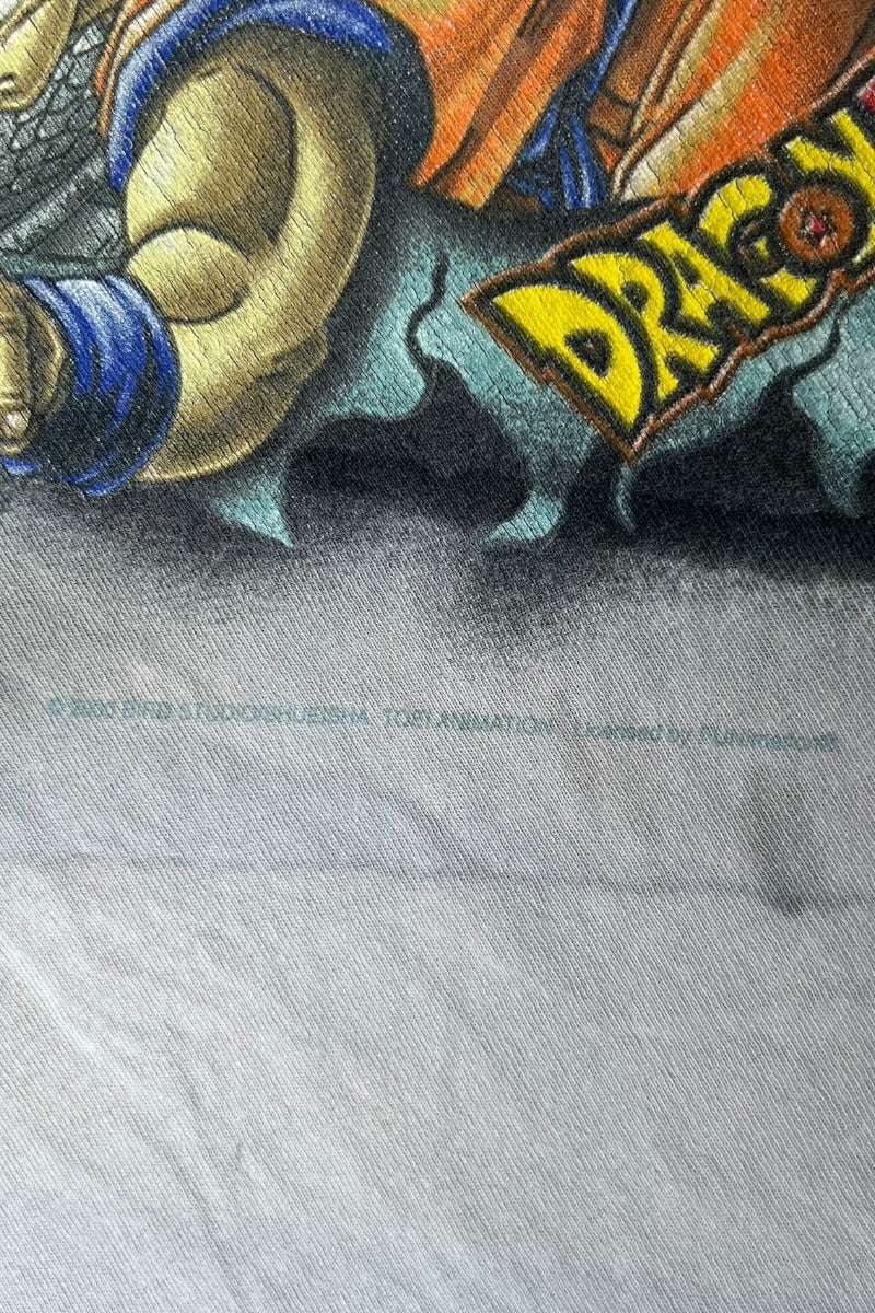 Y2K EARLY 00'S DRAGON BALL GOKU ANIME T-SHIRT / GRAY [SIZE: S USED]
