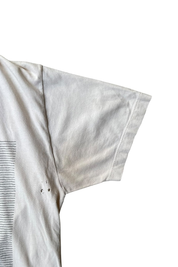 MADE IN USA 90'S JOY DIVISION MUSIC T-SHIRT / OFF WHITE [SIZE: S USED]