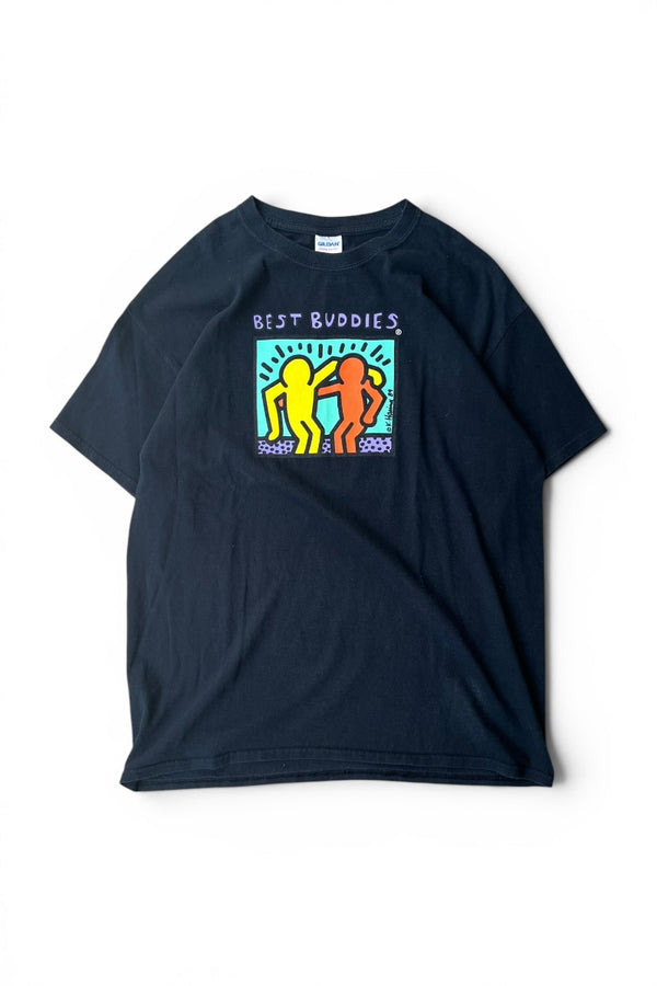 KEITH HARING T-SHIRT / BLACK [SIZE: L USED]
