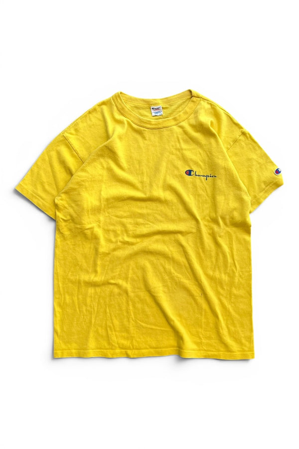 MADE IN USA 80'S T-SHIRT / YELLOW [SIZE: L USED]