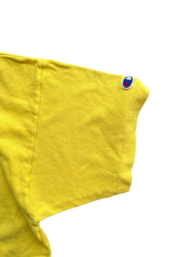 MADE IN USA 80'S T-SHIRT / YELLOW [SIZE: L USED]