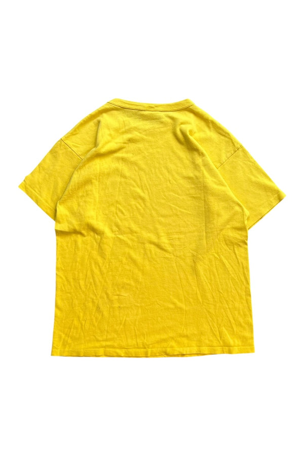 MADE IN USA 80'S T-SHIRT / YELLOW [SIZE: L USED]