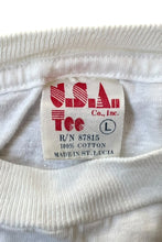 画像をギャラリービューアに読み込む, MADE IN USA 80'S MESSAGE T-SHIRT / WHITE [SIZE: L USED]
