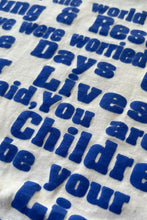 画像をギャラリービューアに読み込む, MADE IN USA 80'S MESSAGE T-SHIRT / WHITE [SIZE: L USED]
