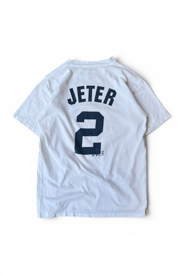 08'S Y2K JETER T-SHIRT / WHITE [SIZE: M USED]