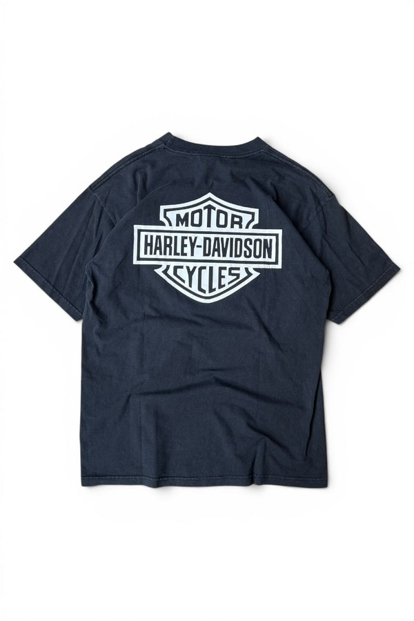 MADE IN MEXICO PRO CLUB 90'S-Y2K HARLEY-DAVIDSON T-SHIRT / BLACK [SIZE: L USED]