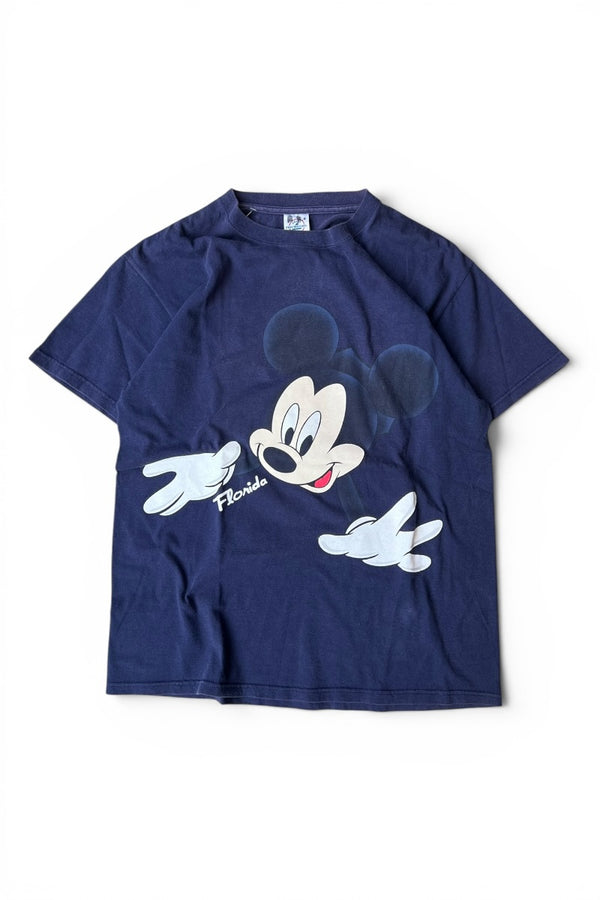 MADE IN USA 90'S MICKEY T-SHIRT / NAVY [SIZE: M USED]
