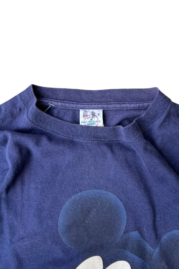 MADE IN USA 90'S MICKEY T-SHIRT / NAVY [SIZE: M USED]