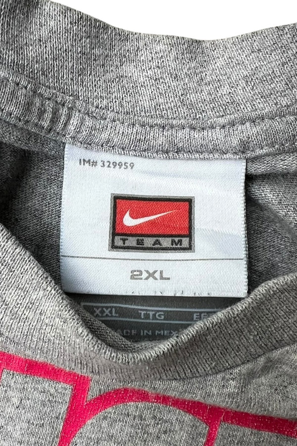 MADE IN MEXICO Y2K EARLY 00'S JUST DO IT T-SHIRT / GRAY [SIZE: 2XL USED]