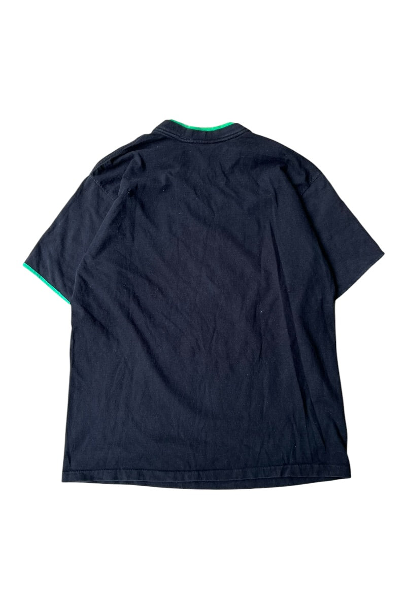 MADE IN USA 90'S KOOL TOBACCO ADVERTISING RINGER T-SHIRT / BLACK [SIZE: L USED]