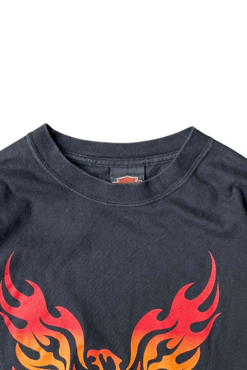 MADE IN USA Y2K 00'S MEMPHIS T-SHIRT / BLACK [SIZE: L USED]