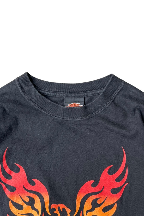 MADE IN USA Y2K 00'S MEMPHIS T-SHIRT / BLACK [SIZE: L USED]