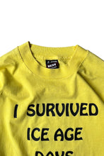 画像をギャラリービューアに読み込む, MADE IN USA 90'S RIB LAKE WISCONSIN MESSAGE T-SHIRT / YELLOW [SIZE: M USED]
