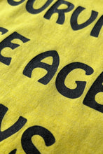 画像をギャラリービューアに読み込む, MADE IN USA 90'S RIB LAKE WISCONSIN MESSAGE T-SHIRT / YELLOW [SIZE: M USED]
