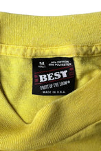 画像をギャラリービューアに読み込む, MADE IN USA 90'S RIB LAKE WISCONSIN MESSAGE T-SHIRT / YELLOW [SIZE: M USED]

