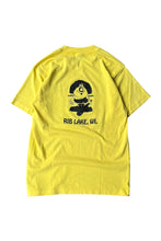 画像をギャラリービューアに読み込む, MADE IN USA 90'S RIB LAKE WISCONSIN MESSAGE T-SHIRT / YELLOW [SIZE: M USED]
