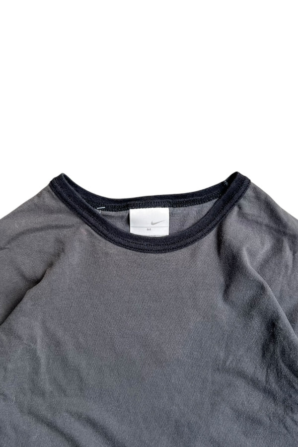 Y2K EARLY 00'S MESSAGE T-SHIRT / GRAY [SIZE: M USED]