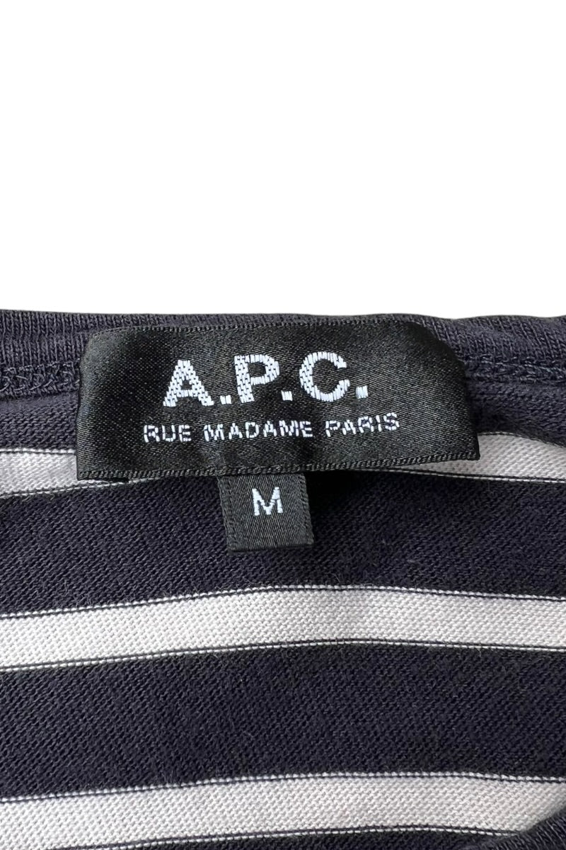 MADE IN TURKEY POCKET T-SHIRT / BORDER [SIZE: M USED]