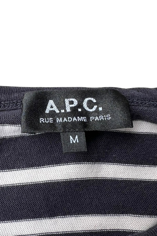 MADE IN TURKEY POCKET T-SHIRT / BORDER [SIZE: M USED]