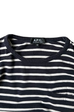 画像をギャラリービューアに読み込む, MADE IN TURKEY POCKET T-SHIRT / BORDER [SIZE: M USED]
