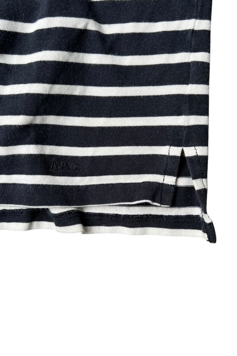MADE IN TURKEY POCKET T-SHIRT / BORDER [SIZE: M USED]