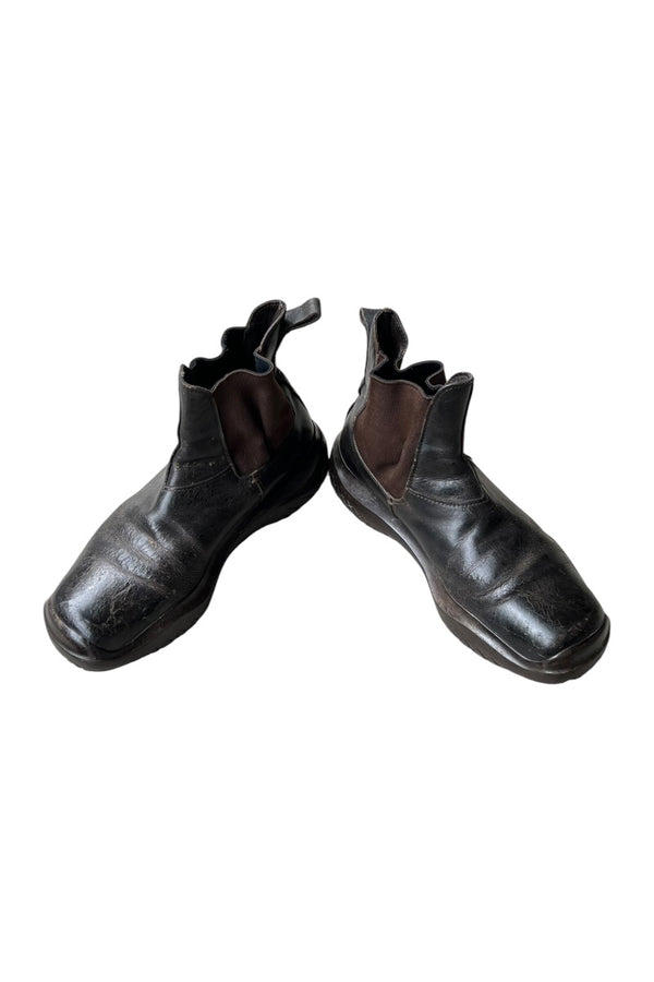 MADE IN ITALY 90-Y2K EARLY 00'S LEATHER BOOTS / BROWN [SIZE: US8.5 (27.5cm相当) USED]
