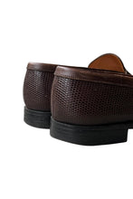 画像をギャラリービューアに読み込む, MADE IN FRANCE 90'S LIZARD SKIN 180 SIGNATURE LOAFERS / BROWN [SIZE: 43 (28cm相当) USED]
