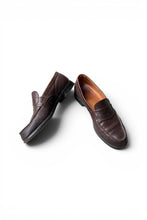 画像をギャラリービューアに読み込む, MADE IN FRANCE 90'S LIZARD SKIN 180 SIGNATURE LOAFERS / BROWN [SIZE: 43 (28cm相当) USED]
