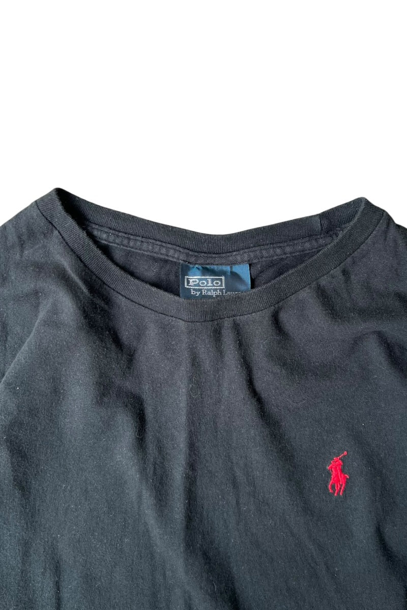 90'S ONE POINT T-SHIRT / BLACK [SIZE: S USED]