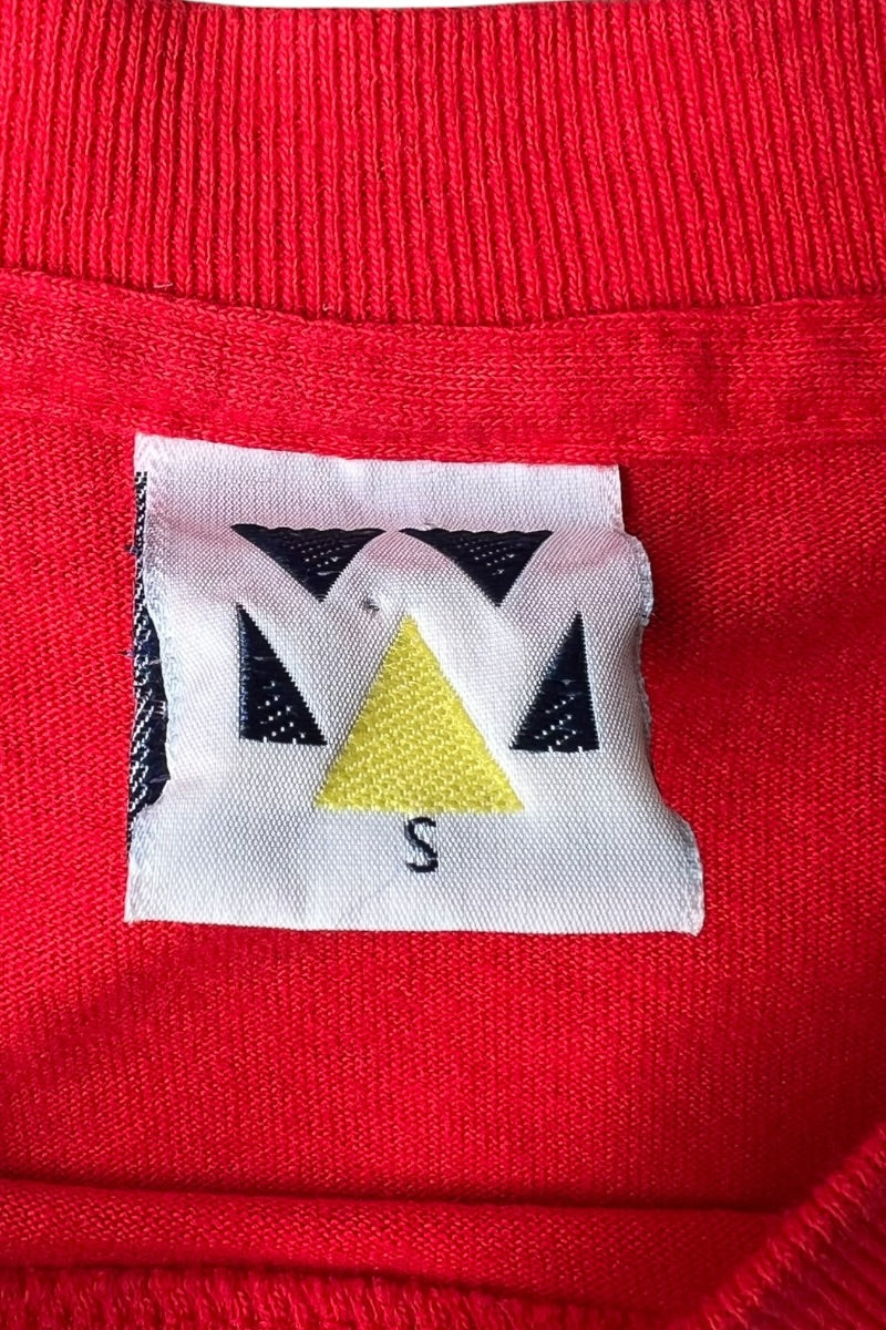 MADE IN USA 90'S MICKEY T-SHIRT / RED [SIZE: S USED]