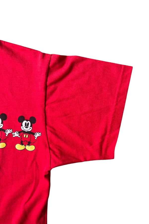 MADE IN USA 90'S MICKEY T-SHIRT / RED [SIZE: M USED]