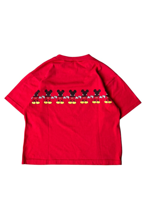 MADE IN USA 90'S MICKEY T-SHIRT / RED [SIZE: M USED]